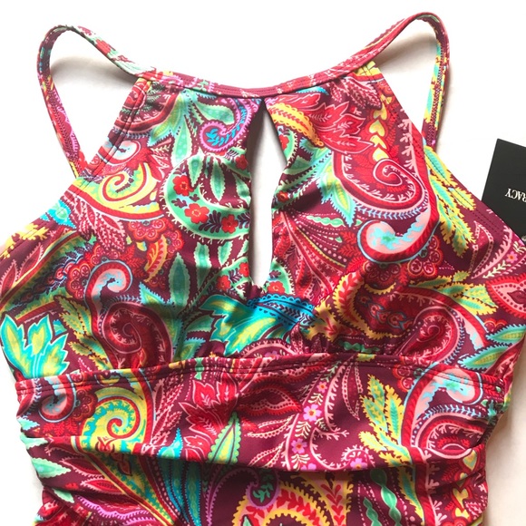 Ellen Tracy Swimsuit Power Paisley - Picture 3 of 16